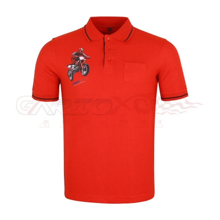 MEN MOTORCYCLE POLO SHIRT